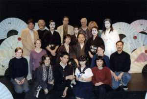A group shot of cast and crew of "A Thousand Cranes."